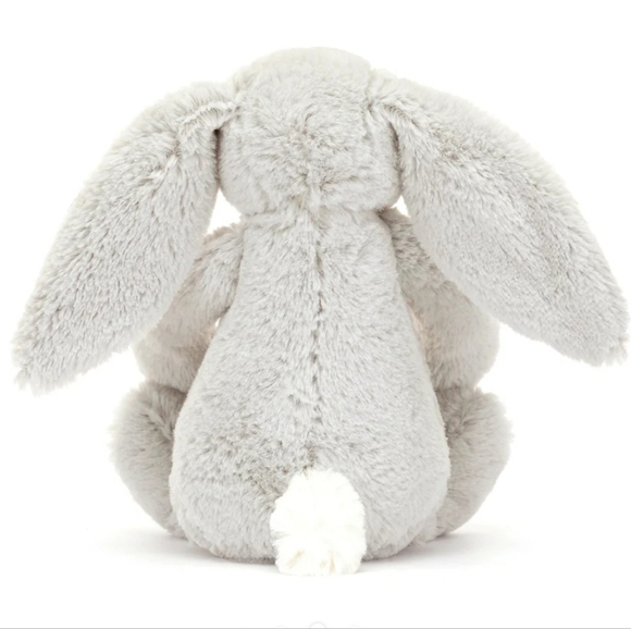 Jellycat Blossom Silver Bunny 'Bloom' Small 7x4" Soft and Plush NWT - Picture 3 of 6